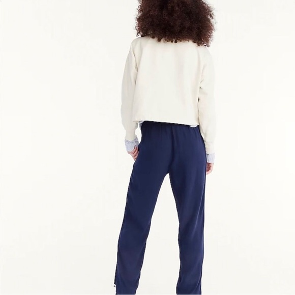 NWT J. Crew University Terry Cropped Crewneck Sweatshirt - Size Small pink - Picture 12 of 12